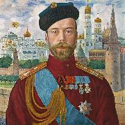 Boris Kustodiev Tsar Nicholas II France oil painting artist